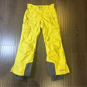 Columbia Omni-Heat Omni-Tech Snow Pants Yellow Women’s Small Regular Waterproof